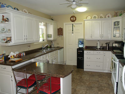 Kitchen at Elva Court Tantallon NS near Halifax and Peggys Cove