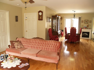 Open Concept at Elva Court Tantallon NS near Halifax and Peggys Cove